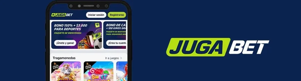 Pantalla de la app móvil de JugaBet